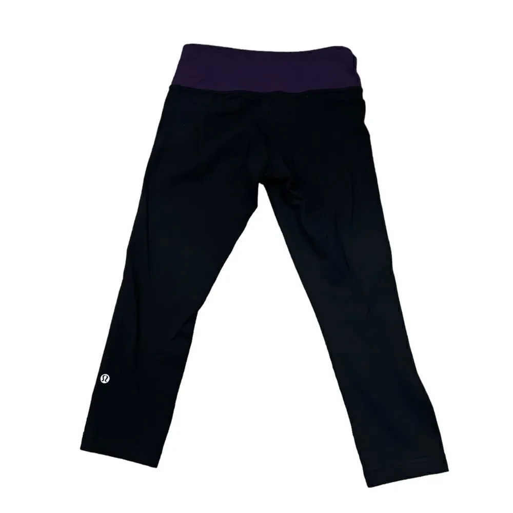 Lululemon Color Block Capri Fit Leggings